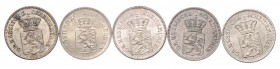 Ludwig II. 1830 - 1848 / Ludwig III. 1848 - 1877
Deutschland, Hessen. Lot. 5 Stück 1 Kreuzer 1843/68/70
ges. 4,03g
AKS 116, AKS 130
vz