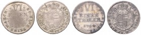 Friedrich Wilhelm 1763 - 1789
Deutschland, Hildesheim - Bistum. Lot. 2 Stück 1/6 Taler 1764
ges. 10,92g
KM 11
f.ss