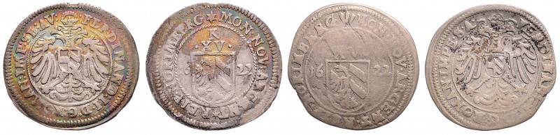 Stadt
Deutschland, Nürnberg. Lot. 2 Stück, XV Kipper Kreuzer 1622 mit Titel Ferd...