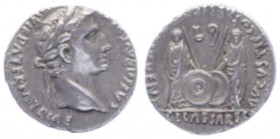 Augustus 27 v. Chr. - 14 n. Chr.
Römische Münzen. Denar (2 v.Chr-4 n.Chr.), Lugdunum. 3,78g
RIC. 207
vz/stgl