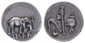 Julius Caesar gest. 44 v. Chr.
Römische Münzen. 3,74g. C 49
ss/vz