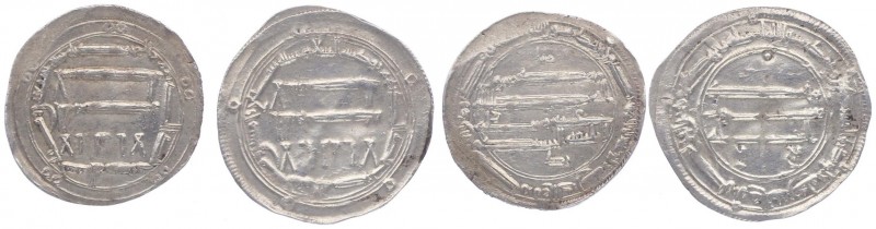 Kalifen in Bagdad 754 - 861
Sassaniden - Münzen. Lot 2 Stück Drachme, o. J.. a.c...