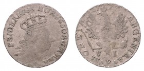 Friedrich II. 1740 - 1786
Deutschland nach Regionen/Städten und Jahreszahlen geordnet, Brandenburg-Preußen. IV Gröscher, 1777. 3,05g
s/f.ss