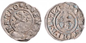 Stadt
Deutschland nach Regionen/Städten und Jahreszahlen geordnet, Braunschweig. 1/24 Taler, 1619. mit Titel Matthias.
1,00g
KM 67.
vz
