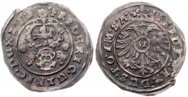 Friedrich Ulrich 1613 - 1639
Deutschland nach Regionen/Städten und Jahreszahlen geordnet, Braunschweig-Wolfenbüttel. Kipper 12 Groschen, 1621. 2,29g
W...