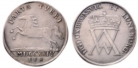 August Wilhelm 1714 - 1731
Deutschland nach Regionen/Städten und Jahreszahlen geordnet, Braunschweig-Wolfenbüttel. Taler, 1724. Museums - Galvano, im ...