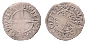 Rudolf IV. von Habsburg um 1251 - 1253
Deutschland nach Regionen/Städten und Jahreszahlen geordnet, Breisgau. Pfennig, o. Jahr. 1,33g
Matzke 191
ss