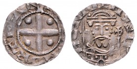 Heinrich IV. 1056 - 1084
Deutschland nach Regionen/Städten und Jahreszahlen geordnet, Dortmund. Pfennig, o. Jahr. HENRIENVSIP, Gekröntes Brustbild mit...