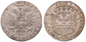 Stadt
Deutschland nach Regionen/Städten und Jahreszahlen geordnet, Emden. 2/3 Taler, 1689. mit Titel Leopold I.
17,5g
Dav. 506; Knyph. 6289 var. Noss ...