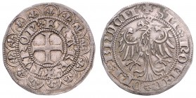 Stadt
Deutschland nach Regionen/Städten und Jahreszahlen geordnet, Frankfurt. Tournos, o. Jahr. großer Adler ohne Lilienkranz a. d. Vorderseite
2,83g
...