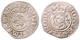 Stadt
Deutschland nach Regionen/Städten und Jahreszahlen geordnet, Göttingen. Groschen, 1606. 1,67g
S&J 3936
ss