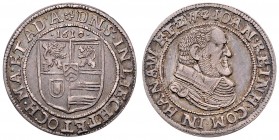 Johann Reinhard 1599 - 1625
Deutschland nach Regionen/Städten und Jahreszahlen geordnet, Hanau-Lichtenberg. Teston, 1610. Geharnischtes Brustbild n. r...