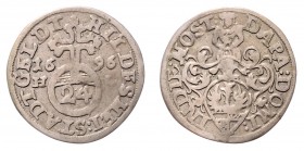 Stadt
Deutschland nach Regionen/Städten und Jahreszahlen geordnet, Hildesheim. Groschen, 1609. 1,35g
S&J. 4009
f.ss