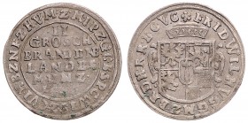 Friedrich Wilhelm 1763 - 1789
Deutschland nach Regionen/Städten und Jahreszahlen geordnet, Hildesheim - Bistum. 2 Groschen, 1763. 4,23g
ss