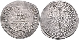 Stadt
Deutschland nach Regionen/Städten und Jahreszahlen geordnet, Köln. 4 Albus, 1634. mit Titel Ferdinand II.
2,80g
Noss 359c
ss