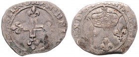 Karl IX. 1559 - 1574
Frankreich, Rouen. Double sol parisis, 1570. 2,92g
Dy.1085, Sb.4466
ss