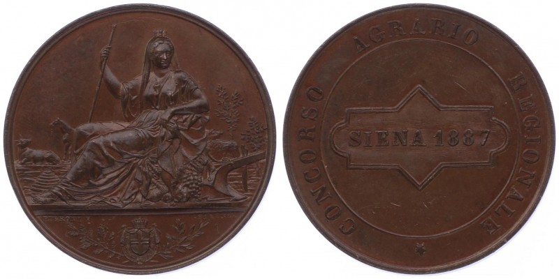 Stadt
Italien, Florenz. Br - Medaille, 1887. Concorso - Agrarie - Regionale in S...