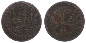 Francesco Farnese I. 1694 - 1727
Italien, Piacenza. Sesino, o. J.. 1,17g
MIR 1184 var.
f.vz