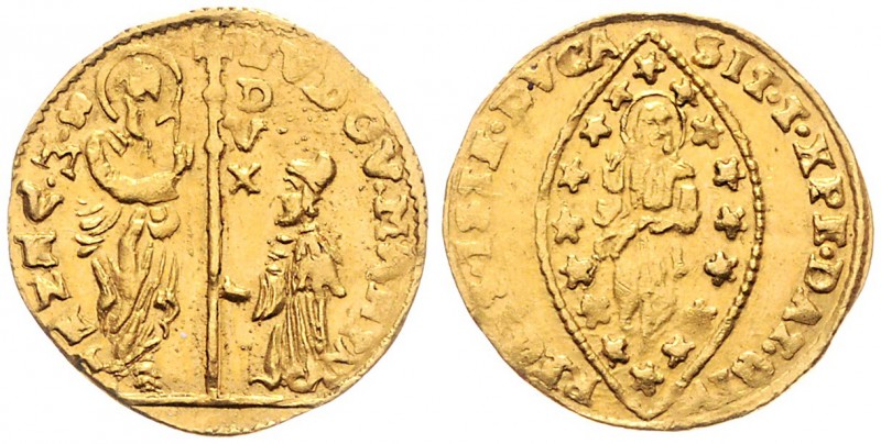 Lodovico Manin 1789 - 1797
Italien, Venedig. Zecchino, o. Jahr. Venedig
3,49g
Pa...