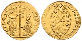 Lodovico Manin 1789 - 1797
Italien, Venedig. Zecchino, o. Jahr. Venedig
3,49g
Paolucci 14
vz/stgl