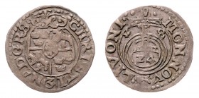 Christina von Schweden 1632 - 1654
Livland. 1/24 Taler, 1648. 0,92g
S.B. 2a
ss+