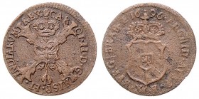 Karl II. 1665 - 1700
Niederlande, Brabant. Gigott, 1696. Antwerpen
1,73g
VGH 357-1b / Vanhoudt 725
ss