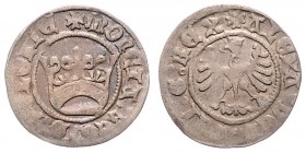 Wladislaw Jagello 1386 - 1434
Polen. Halbgroschen, o. Jahr. Krakau
0,83g
Gum. 417
vz