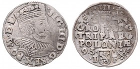 Sigismund III. Wasa 1587 - 1632
Polen. 3 Gröscher, 1595. 2.20g
f.ss
