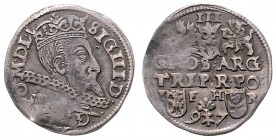 Sigismund III. Wasa 1587 - 1632
Polen. 3 Gröscher, 1597. 2,13g
ss+