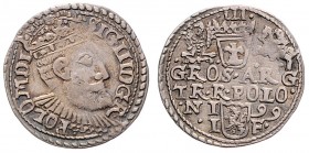 Sigismund III. Wasa 1587 - 1632
Polen. 3 Gröscher, 1599. 2,43g
ss+