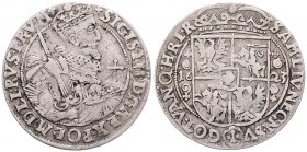 Sigismund III. Wasa 1587 - 1632
Polen. Ort (1/4 Taler), 1623. Bromberg
6,75g
Kopicki 1279 Gumowski 1177.
ss