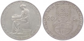 Republik
Portugal. 20 Escudos, 1953. Lissabon
21,00g
KM 585
vz