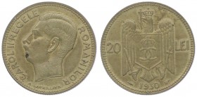Carol II. 1930 - 1940
Rumänien. 20 Lei, 1930. Paris
7,60g
Stambuliu 091c
vz