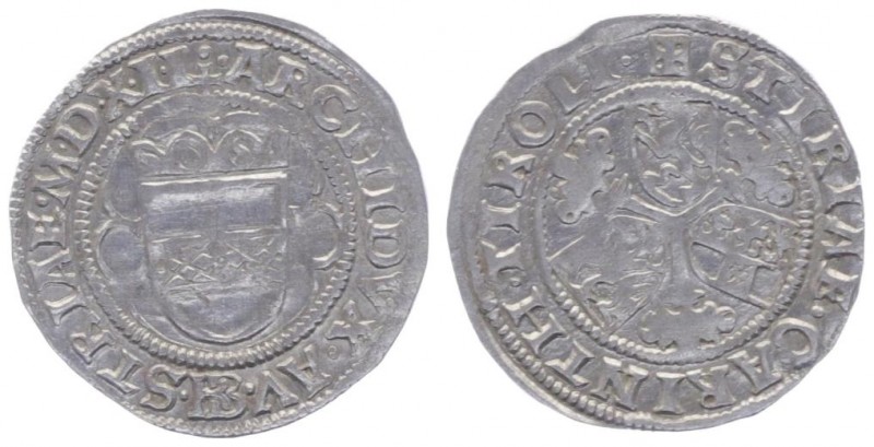 Maximilian I. 1493 - 1519
3 Kreuzer, 1512. Graz
1,94g
Egg 15, Schulten 4077
vz