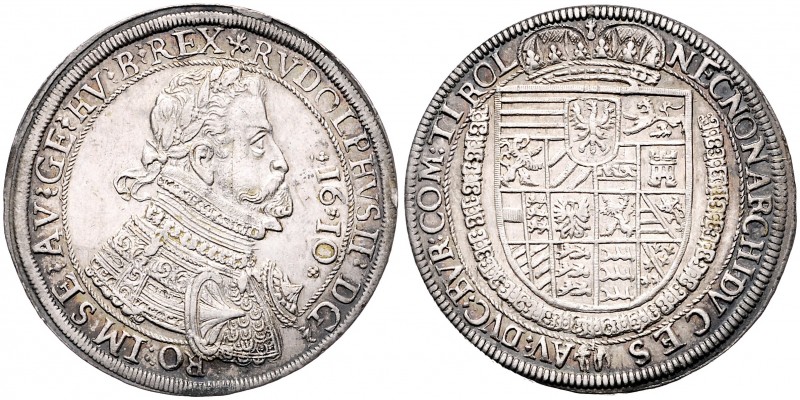 Rudolph II. 1576 - 1612
Taler, *16*10*. Hall
28,09g
M./T. 383
vz