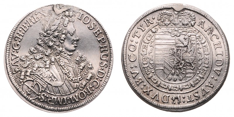 Joseph I. 1705 - 1711
1/4 Taler, o. Jahr. Hall
7,13g
Her. 171
Henkelspur, Felder...