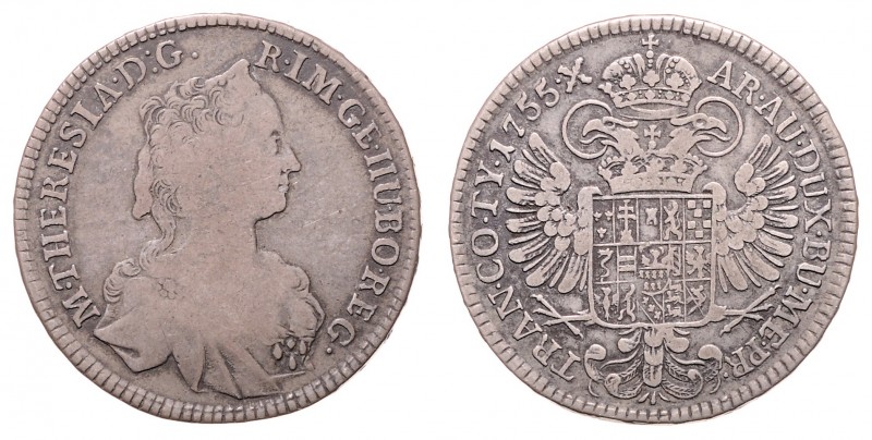 Maria Theresia 1740 - 1780
1/2 Taler, 1753. Siebenbürgen
13,70g
Fr. 1533, Her. 7...