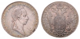 Franz I. 1806 - 1835
1/2 Taler, 1826 A. Wien
14,00g
Fr. 253
vz