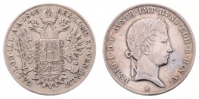 Ferdinand I. 1835 - 1848
1/2 Taler, 1843 A. Wien
13,97g
Fr. 784
ss