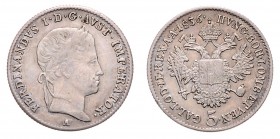 Ferdinand I. 1835 - 1848
5 Kreuzer, 1836 A. Wien
2,22g
Fr. 873
win. Kratzer
ss