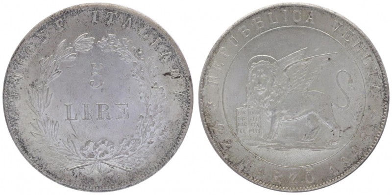 Ferdinand I. 1835 - 1848
5 Lire, 1848. Fälschung/Copy
22,71g
Fr. ???
vz