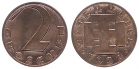 2 Groschen, 1935
1. Republik 1918 - 1933 - 1938. Wien. 3,25g
Her. 71
stgl