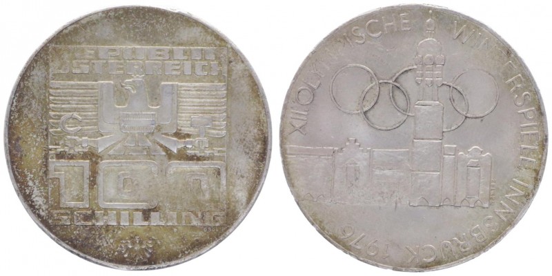 100 Schilling, 1976
2. Republik 1945 - heute. Verprägung mit starkem Untergewich...