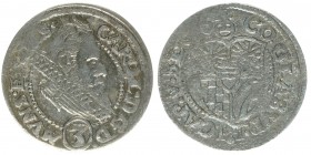 Karl von Liechtenstein 1614 - 1617
Liechtenstein. 3 Kreuzer, 1618 CC. Troppau
1,68g
F&S 3153
etwas Grünspan.
ss