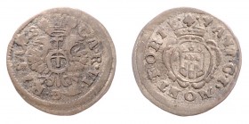 Anton 1693 - 1734
Montfort. 1 Kreuzer, 1718. 0,59g
Schön 124
f.ss