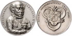 Ernst von Bayern 1540 - 1554
Erzbistum Salzburg. Ag - Medaille, 1541. späteres Galvano auf den Universalgelehrten Paracelsus
Salzburg
14,59g
Zeller 11...