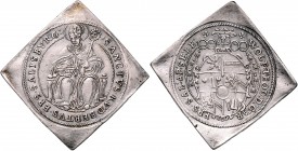 Wolf Dietrich von Raitenau 1587 - 1612
Erzbistum Salzburg. 1/2 Taler Klippe, o.J.. Salzburg
14,26g
HZ 984
ss