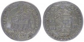 Johann Ernst von Thun und Hohenstein 1687 - 1709
Erzbistum Salzburg. XV Kreuzer, 1689. Salzburg
5,94g
HZ 2209
ss+