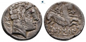 Hispania. Bolskan circa 150-100 BC. Denarius AR