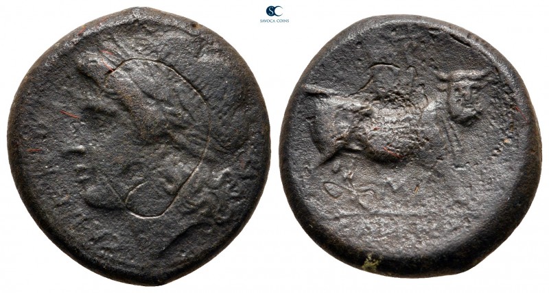 Campania. Cales circa 265-240 BC. 
Bronze Æ

22 mm, 7,09 g



nearly very...